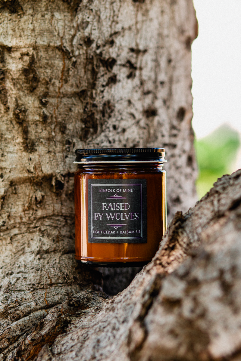 Raised by Wolves 9oz Candle – Kinfolk of Mine