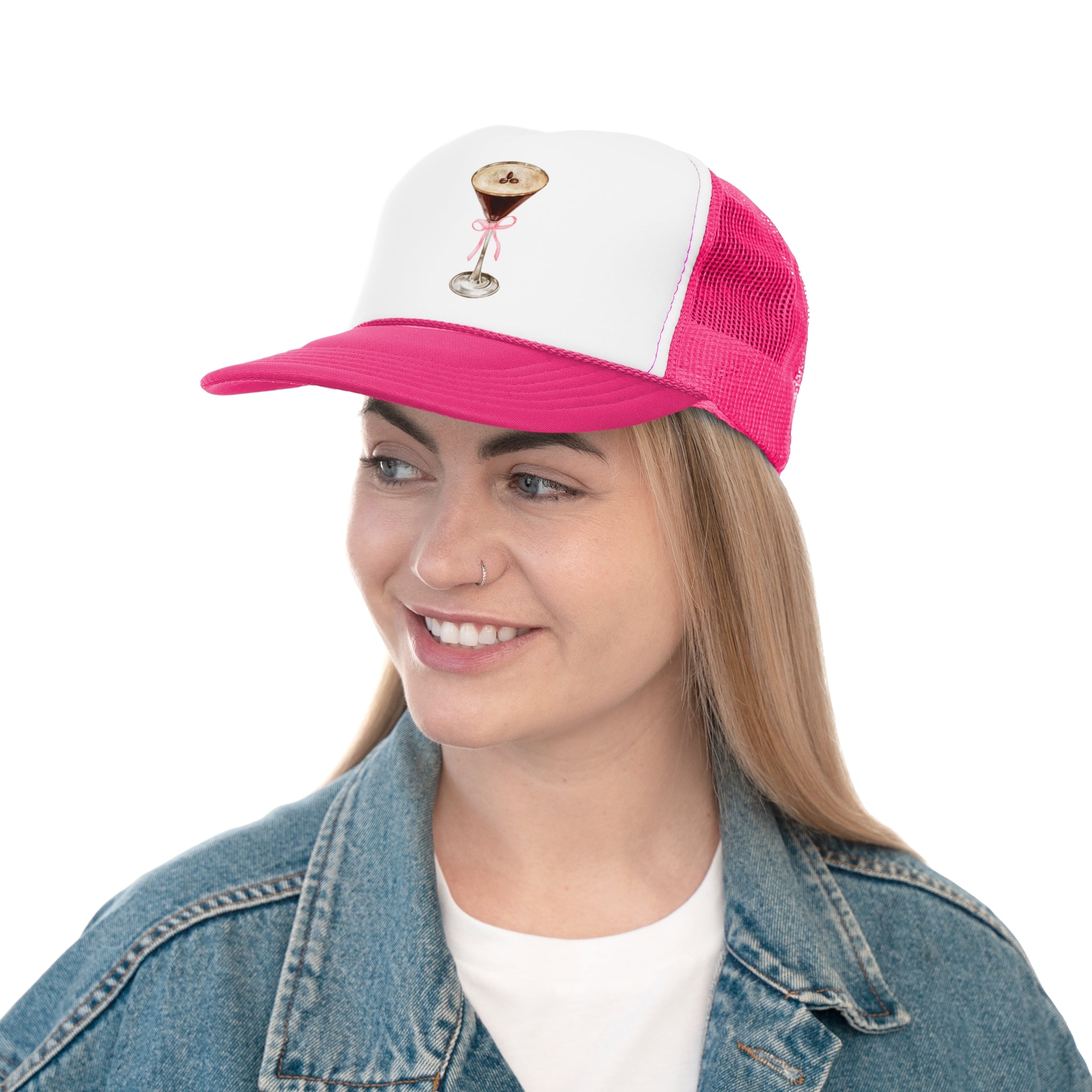 Espresso Pink Bow Cap