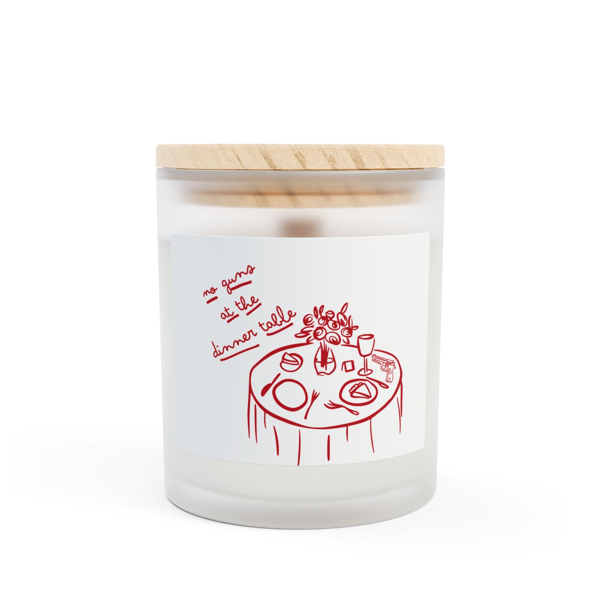 No Guns at the Dinner Table, Candle, 11oz