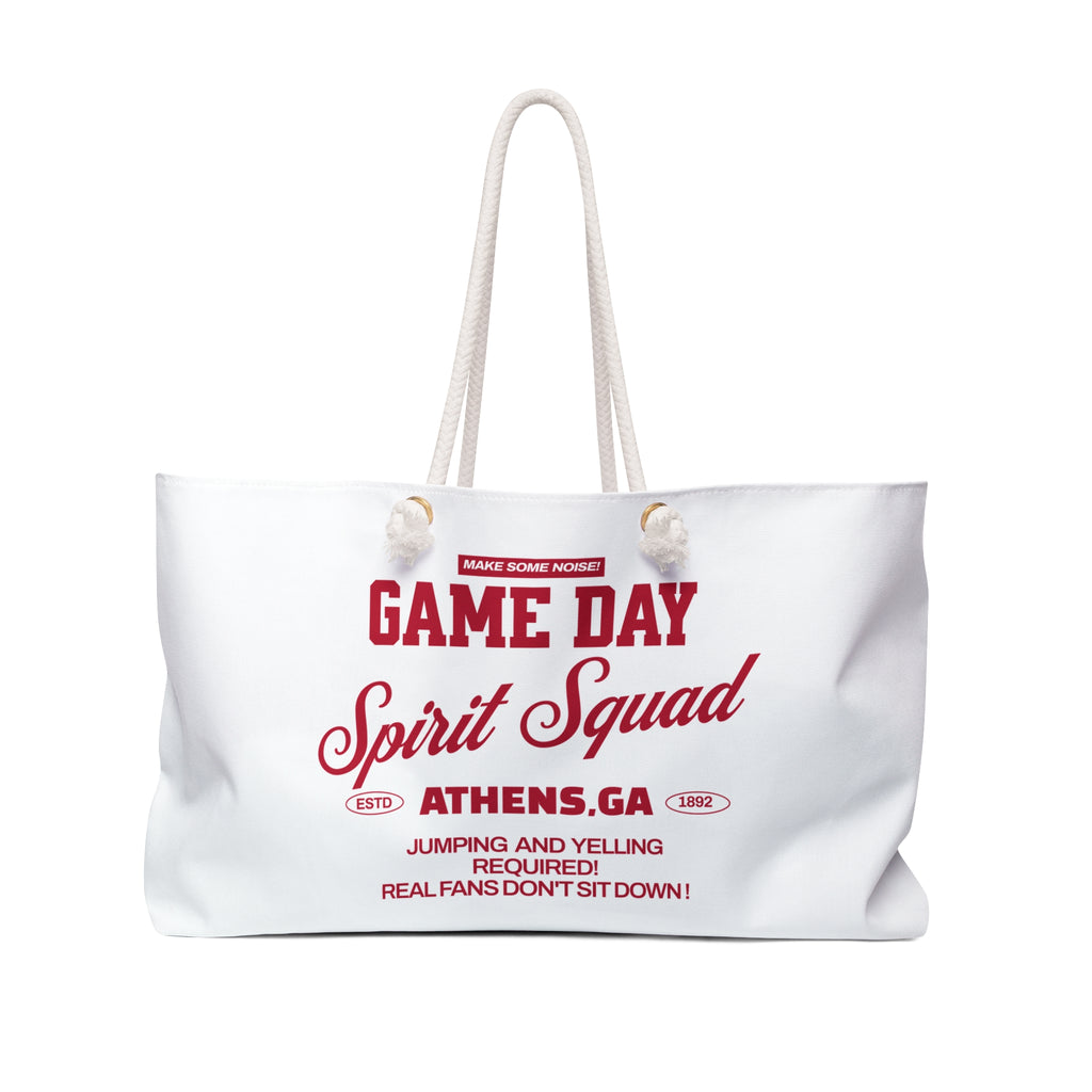 Spirit Squad, Game Day, Athens, GA Weekender Bag