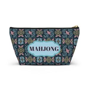MAHJONG Tile Pouch Ornamental Navy