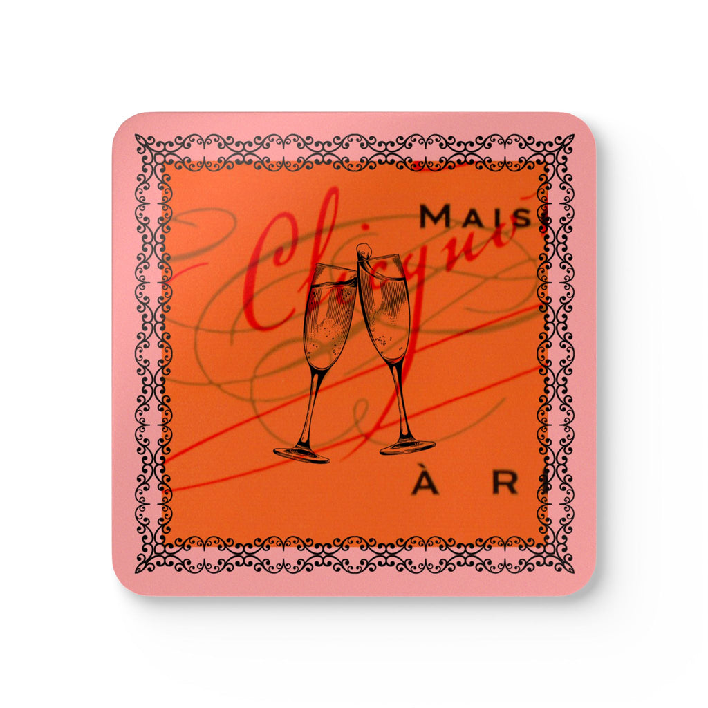 Champagne Problems Corkwood Coaster Set