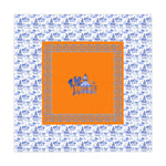 Blue Pagoda Tablecloth, Grandmillennial Table Cover, Hostess Gift