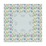 Mahjong Tablecloth, Easter Eggs, Game Night Hostess Gift, Floral Lattice Pattern 55x55, Beginner Friendly Instructions, Table Cover