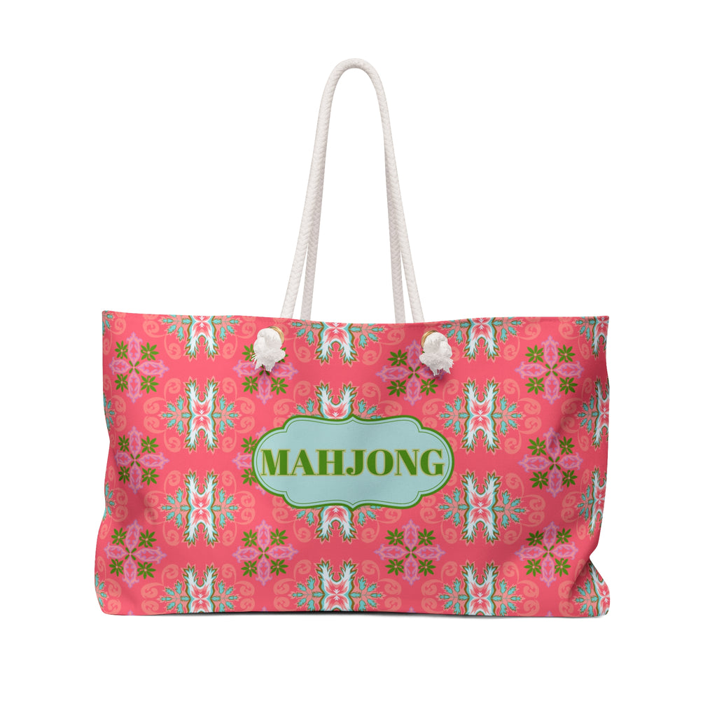Mahjong Weekender Bag Colony Coral
