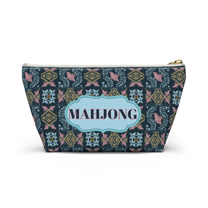 MAHJONG Tile Pouch Ornamental Navy