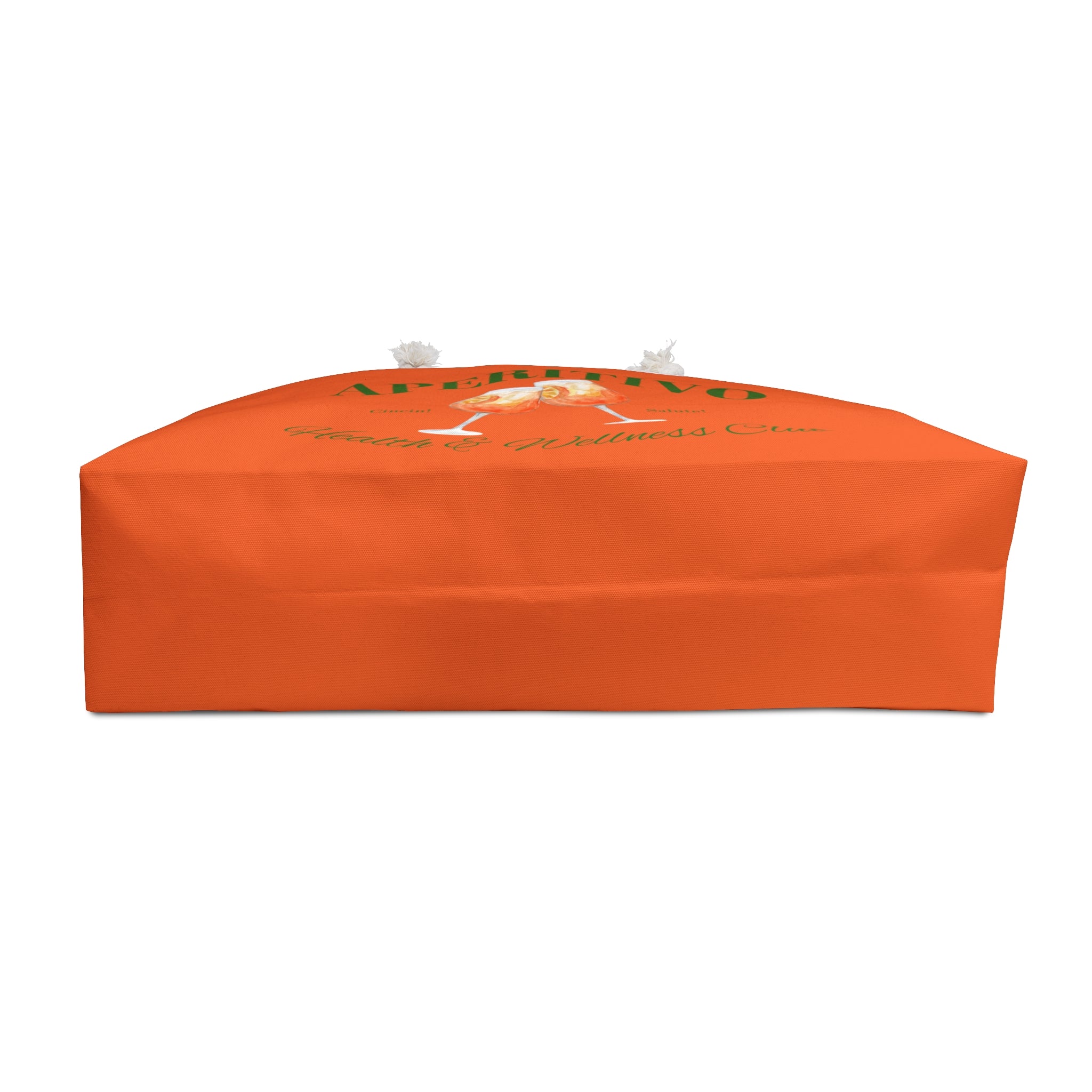 Aperitivo Beach Bag, Weekender Tote for Bachelorette Party, Taste of Italy, Aperol Spritz, Orange Shoulder Overnight Bag,