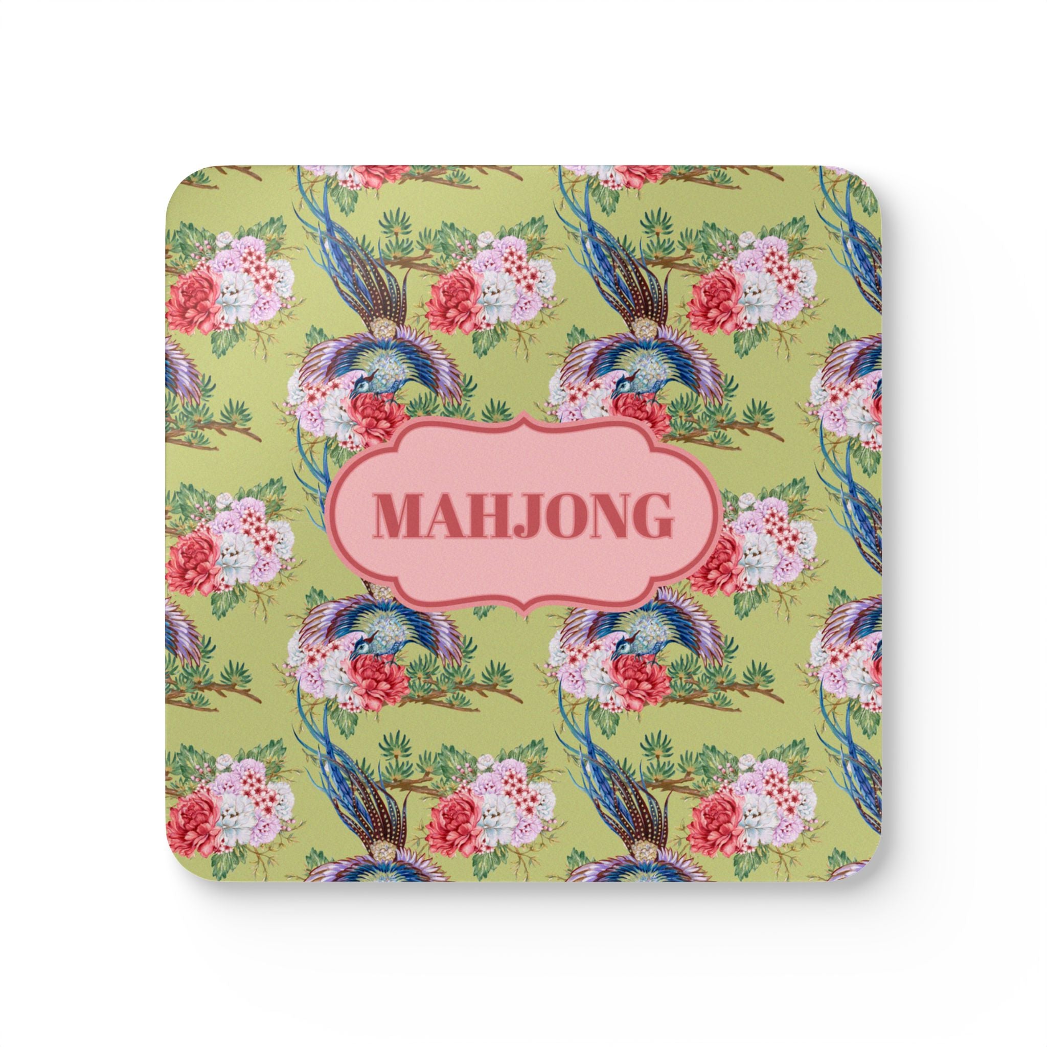 Mahjong Corkwood Coaster Set Empress