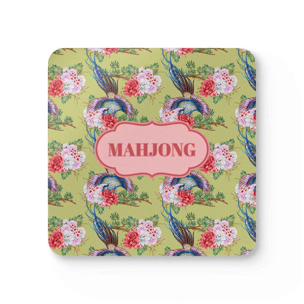 Mahjong Corkwood Coaster Set Empress