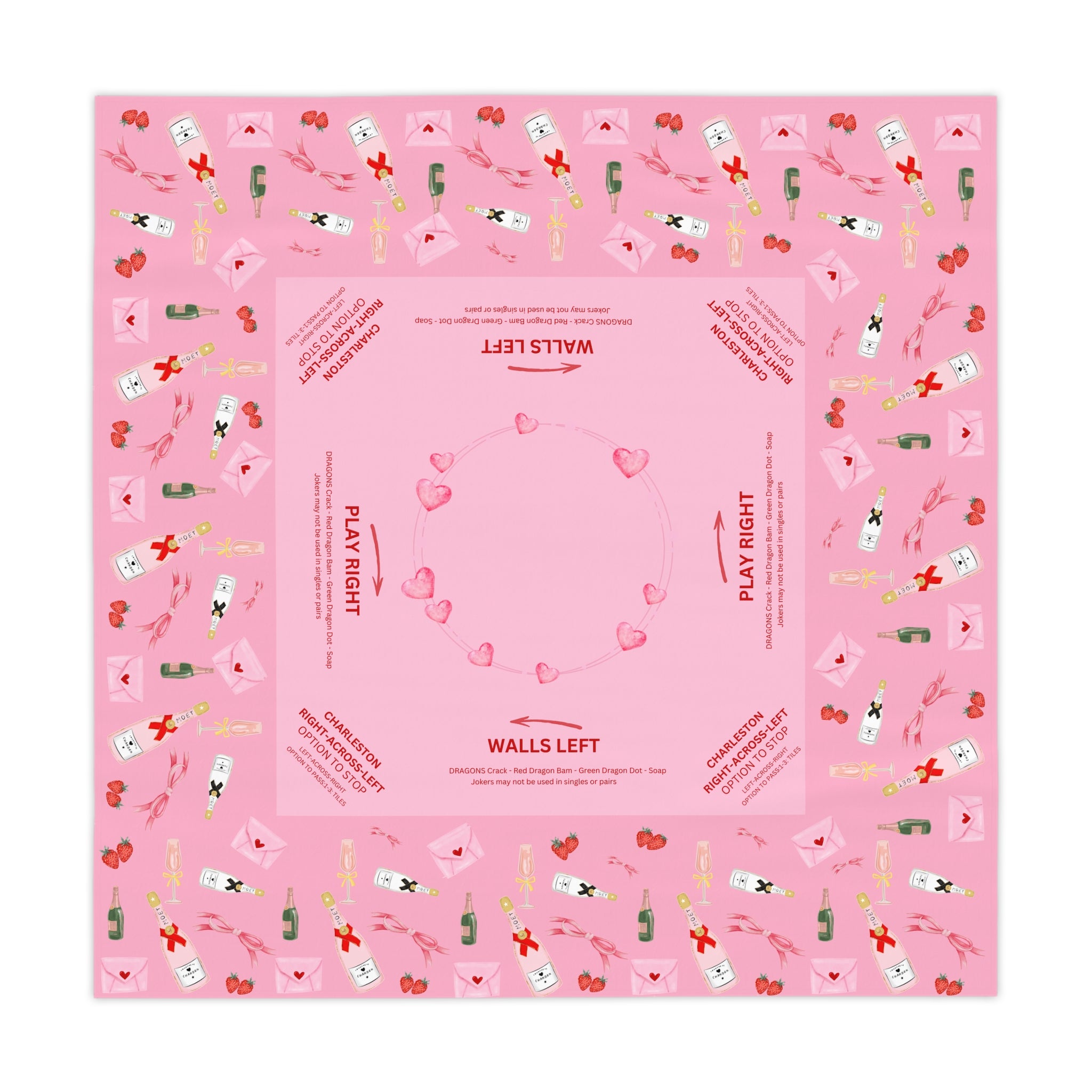 Champagne MAHJONG Tablecloth