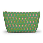 Preppy Lobster Jewelry Pouch, Green Coastal Makeup Case, Gift for Her, Pink Lobster Seaside Pencil Bag, Bachelorette Trip