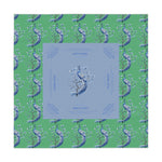 Mahjong Tablecloth, Chinoiserie Peacock Green Blue, Grandmillennial Table Cover, Hostess Gift, Game Night, Beginner Friendly Instructions