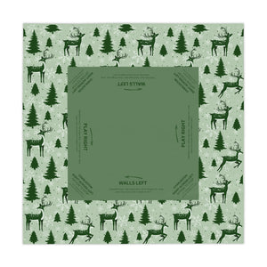 Christmas MAHJONG Tablecloth Forest Coquette, Mahjong Instructions,Tablecloth Size 55 x 55, Mahjong with Rules, for beginners