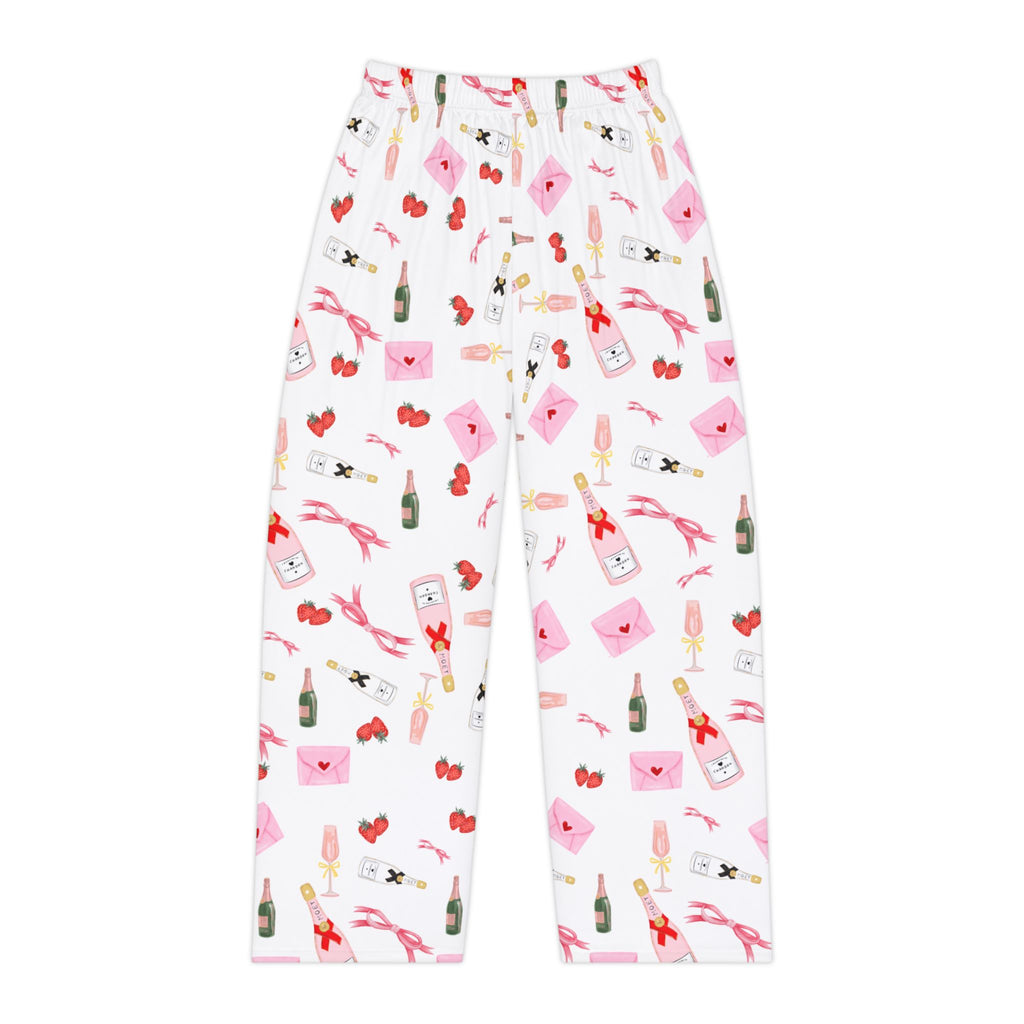 I Love Champagne Women Pajama Pants - Alcohol PJs - Perfect Bridal and New Years Gift