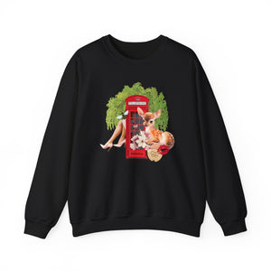 London Collage Art Sweatshirt, Magnolia Parks, Bookish Gift, Book Club Night, Literary Design, Viral Book, Baby Deer, Bee, Unisex Crewneck