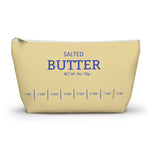 Stick of Butter Jewelry Pouch, Yellow Funny Gift for Foodie Chief, Cooks, Hostess, Pencil Case, Cooking Utensil Bag