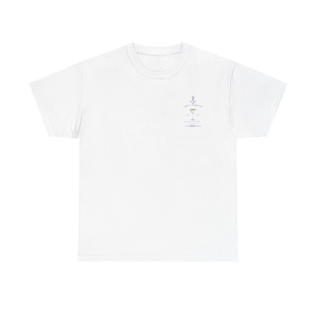 Nautical Dirty Martini Social Club Tee, Anchor Compass Rose Shirt, Extra Dirty Olives, Unisex Top, Open All Day Tshirt, Sailor Gift, Ocean