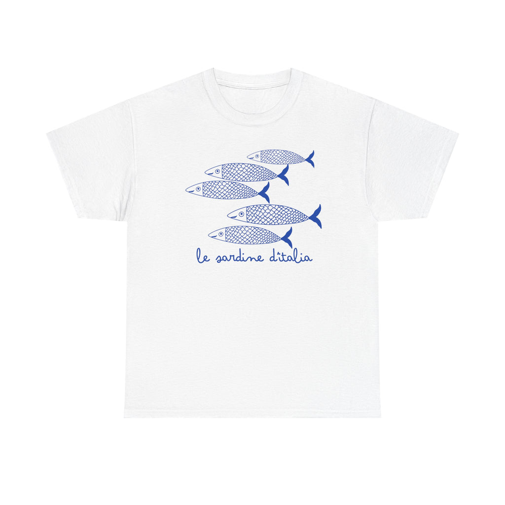 Italian Sardines Tee, Les Sardines, Ocean, Fisherman Gift, Seafood Lover T-Shirt, Fisherman Aesthetic, Coastal Vibes