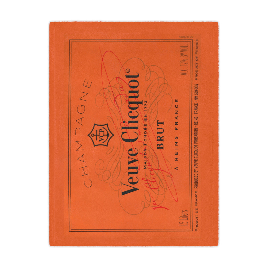 Veuve Clicquot Velveteen Plush Blanket, Old Money, Sporty Rich, Champagne Problems, 50 x 60