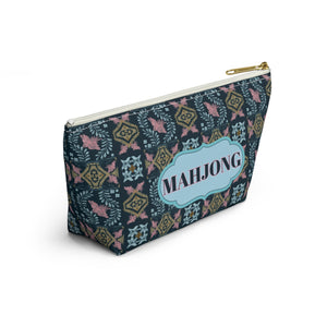 MAHJONG Tile Pouch Ornamental Navy