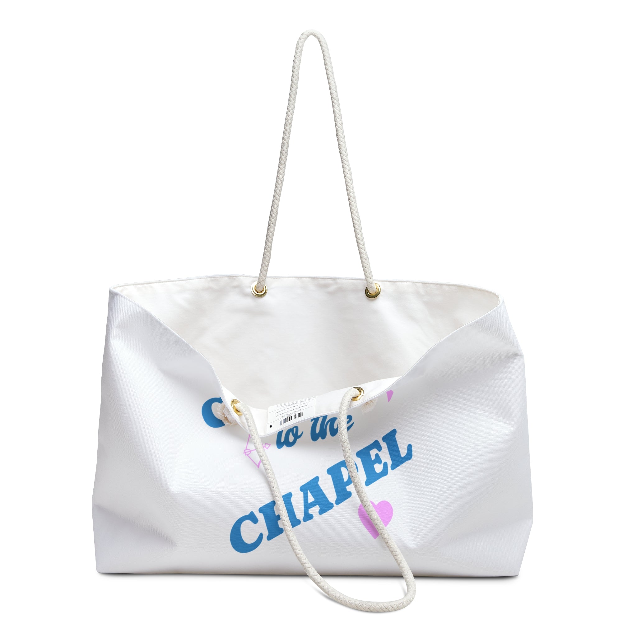 Going to the Chapel Tote, Large Beach Bag for Bride, Bachelorette, Vegas Wedding, Engagement Present, We are gonna get Married Weekender
