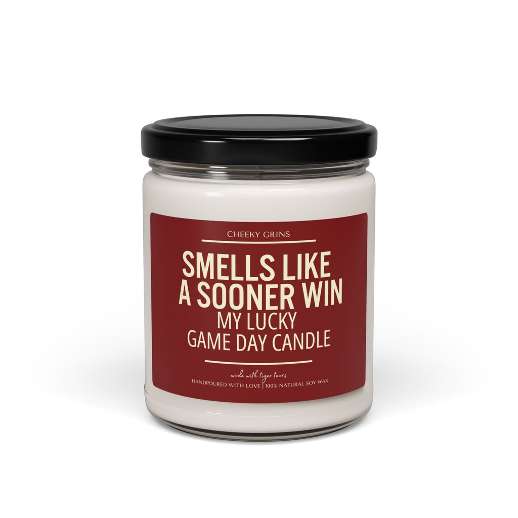 Smells Like A Sooner Win Soy Wax Candle, Lucky Game Day Candle, Football Down South