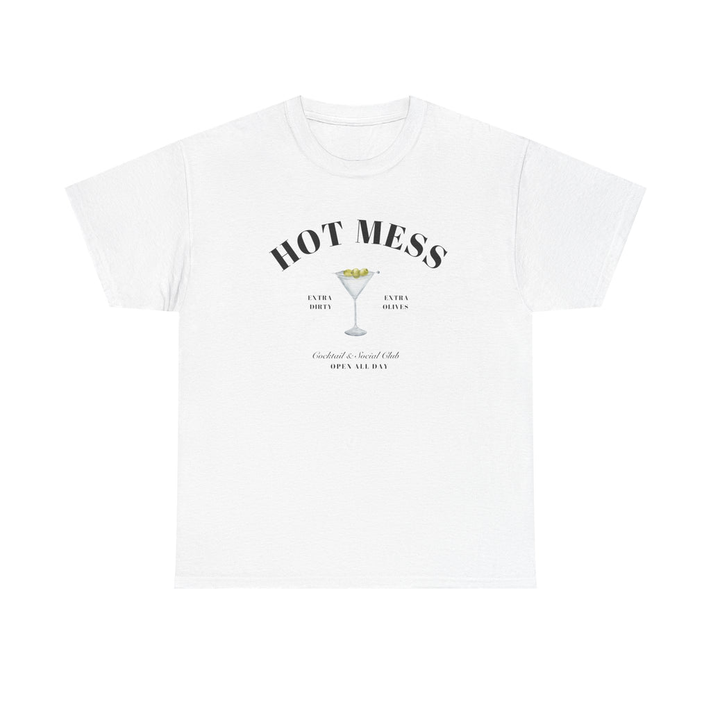 Hot Mess Cocktail Club Tee, Unisex Heavy Cotton Shirt
