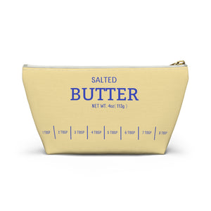 Stick of Butter Jewelry Pouch, Yellow Funny Gift for Foodie Chief, Cooks, Hostess, Pencil Case, Cooking Utensil Bag