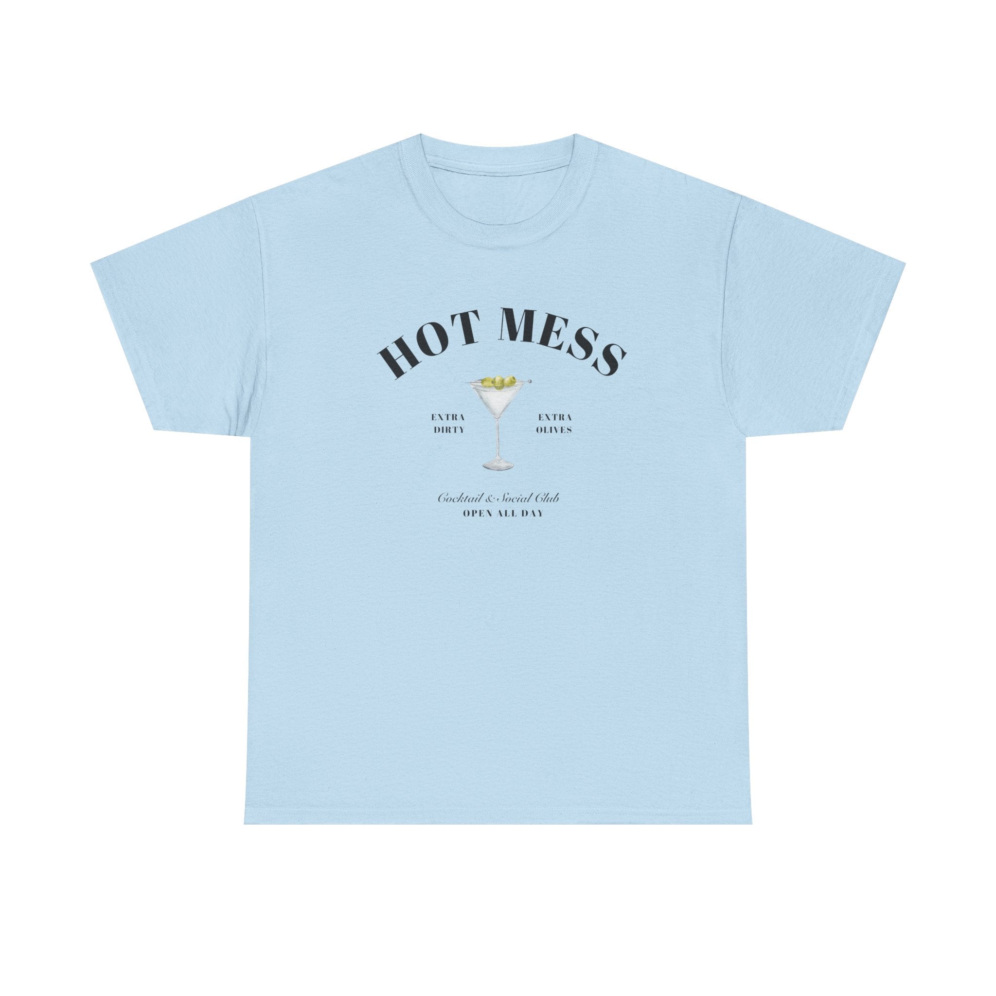 Hot Mess Cocktail Club Tee, Unisex Heavy Cotton Shirt