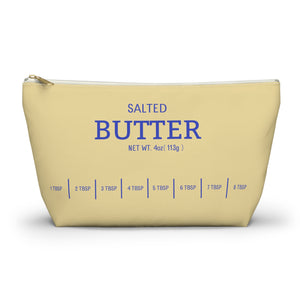 Stick of Butter Jewelry Pouch, Yellow Funny Gift for Foodie Chief, Cooks, Hostess, Pencil Case, Cooking Utensil Bag