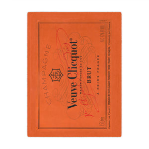 Veuve Clicquot Velveteen Plush Blanket, Old Money, Sporty Rich, Champagne Problems, 50 x 60