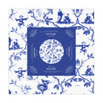 Mahjong Tablecloth, Indigo, Instructions, Rules, 55x55, Game Night, Beginner Friendly, Table Cover, Hostess Gift Chinoiserie Blue and White