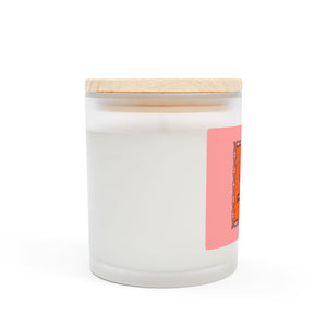 Cupid Champagne Frosted Glass Candle, 11oz, Love Candle, Valentine's Day, Engagement, Bride to Be, Lovers
