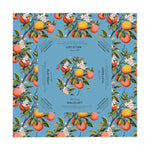 Mahjong Tablecloth, Orange Blossoms on Blue, Game Night, Chinoiserie Fruit, Summer in Italy, Hostess Gift, 55x55 Table Cover, Beginner