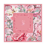 Chinoiserie Pink Peacock Tablecloth, Grandmillennial Table Cover, Hostess Gift, Mahjong Game Night, West Palm Beach Vibe