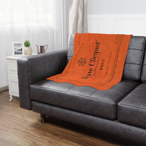 Veuve Clicquot Velveteen Plush Blanket, Old Money, Sporty Rich, Champagne Problems, 50 x 60