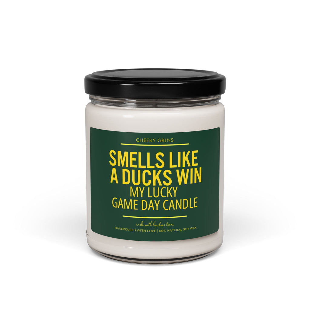Smells Like a Ducks Win, Soy Wax Candle, My Lucky Game Day Candle, Saturday Fall Football