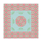 Mint Green and Pink Mahjong Tablecloth with Instructions for Beginners, Game Night Table Cover, West Palm Beach Decor, Hostess Gift