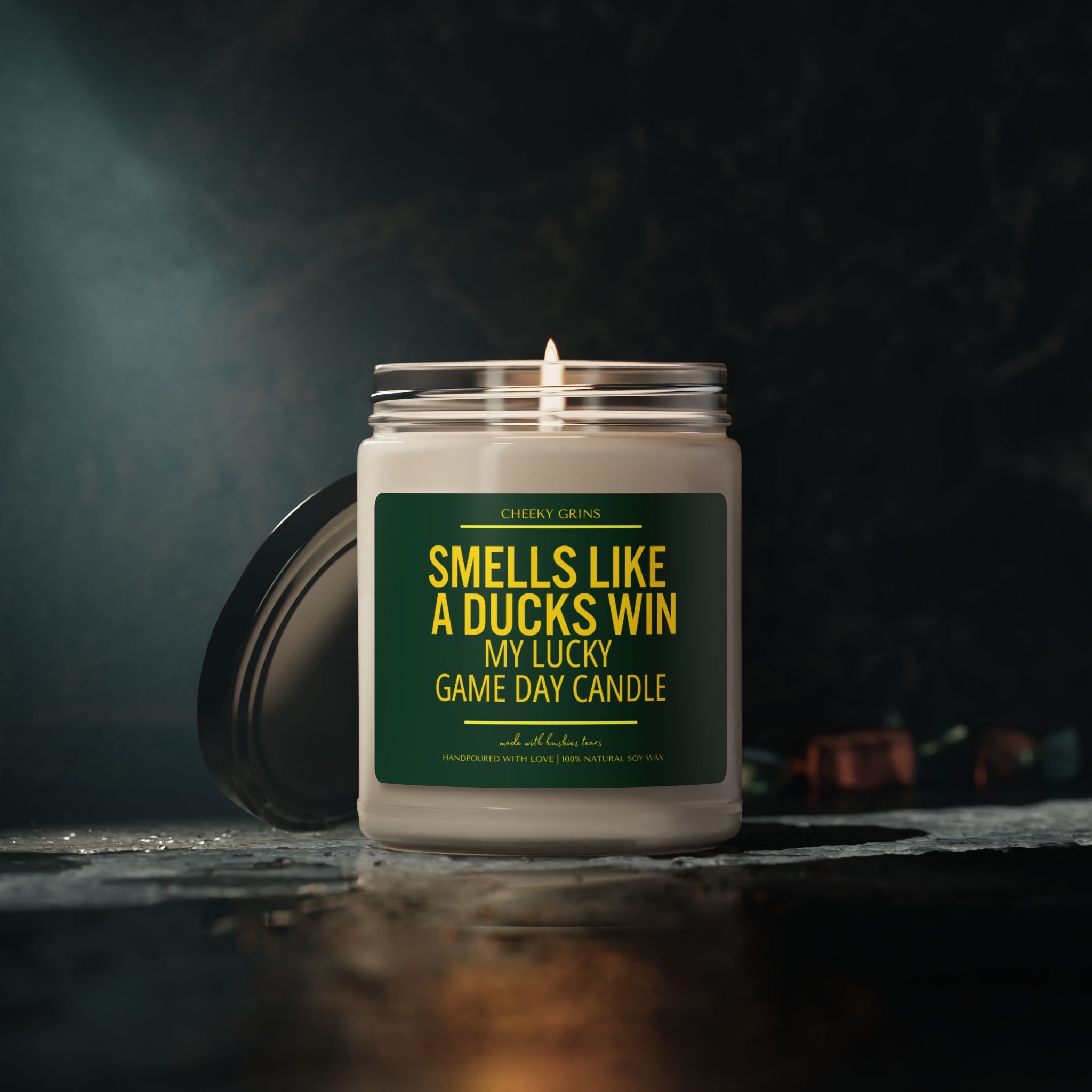 Smells Like a Ducks Win, Soy Wax Candle, My Lucky Game Day Candle, Saturday Fall Football