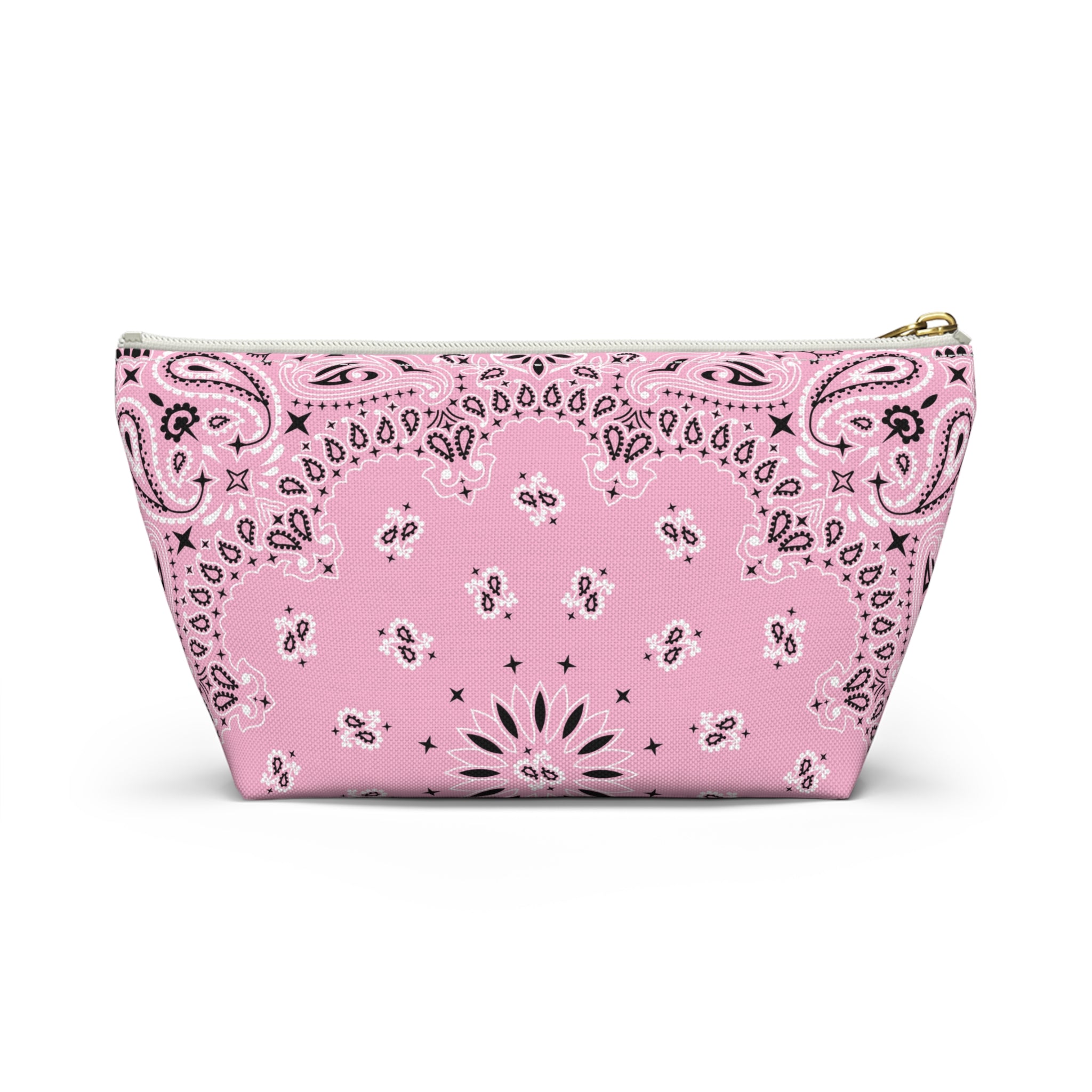 Pink Bandana Jewelry Pouch - Travel Organizer, Pencil Bag, Gift for Her, Cosmetic Makeup Bag, Cute Accessory Case