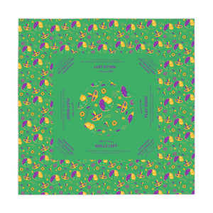 Mardi Gras MAHJONG Tablecloth, With Instructions, Size 55 x 55, Learning to play, Beginner