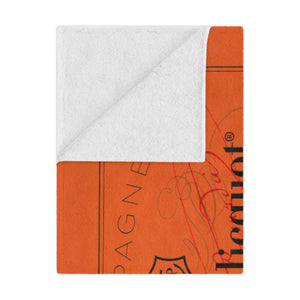 Veuve Clicquot Velveteen Plush Blanket, Old Money, Sporty Rich, Champagne Problems, 50 x 60