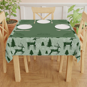Christmas MAHJONG Tablecloth Forest Coquette, Mahjong Instructions,Tablecloth Size 55 x 55, Mahjong with Rules, for beginners
