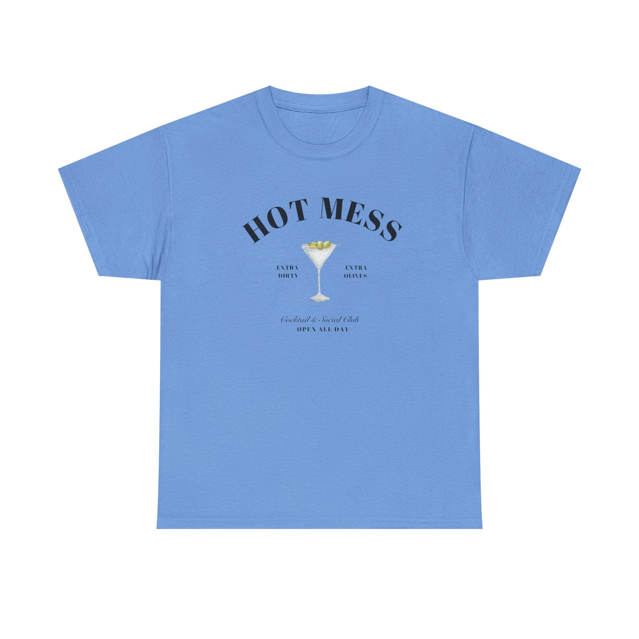Hot Mess Cocktail Club Tee, Unisex Heavy Cotton Shirt