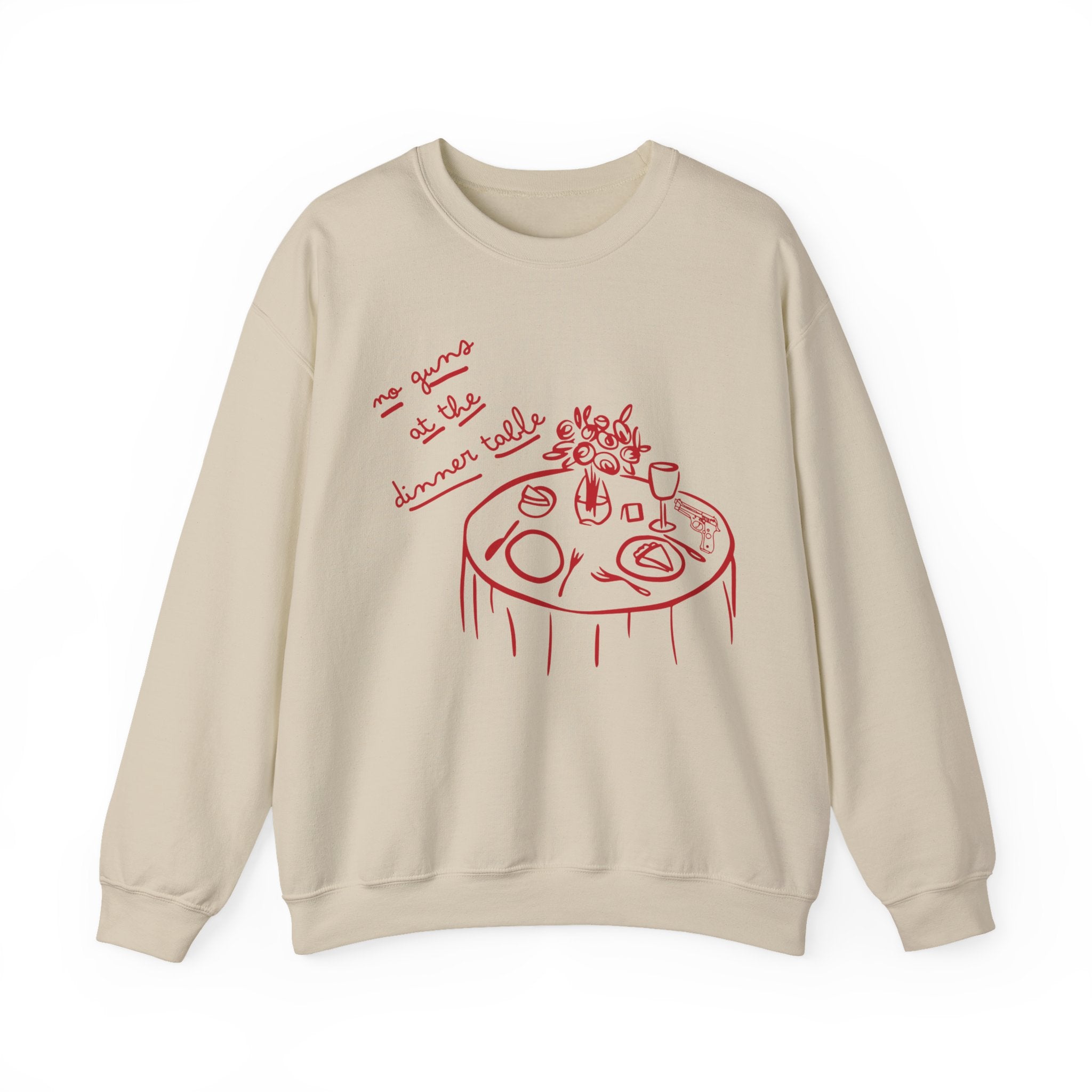 No Guns at the Dinner Table Sweatshirt, Magnolia Parks, Bookish Gift, Book Club Night, Literary Design, Viral Book, Daisy Haites, One Rule