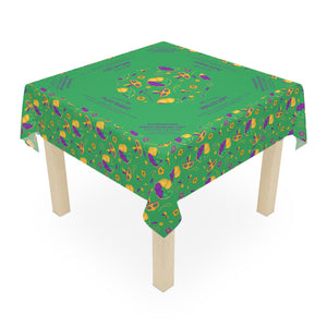 Mardi Gras MAHJONG Tablecloth, With Instructions, Size 55 x 55, Learning to play, Beginner