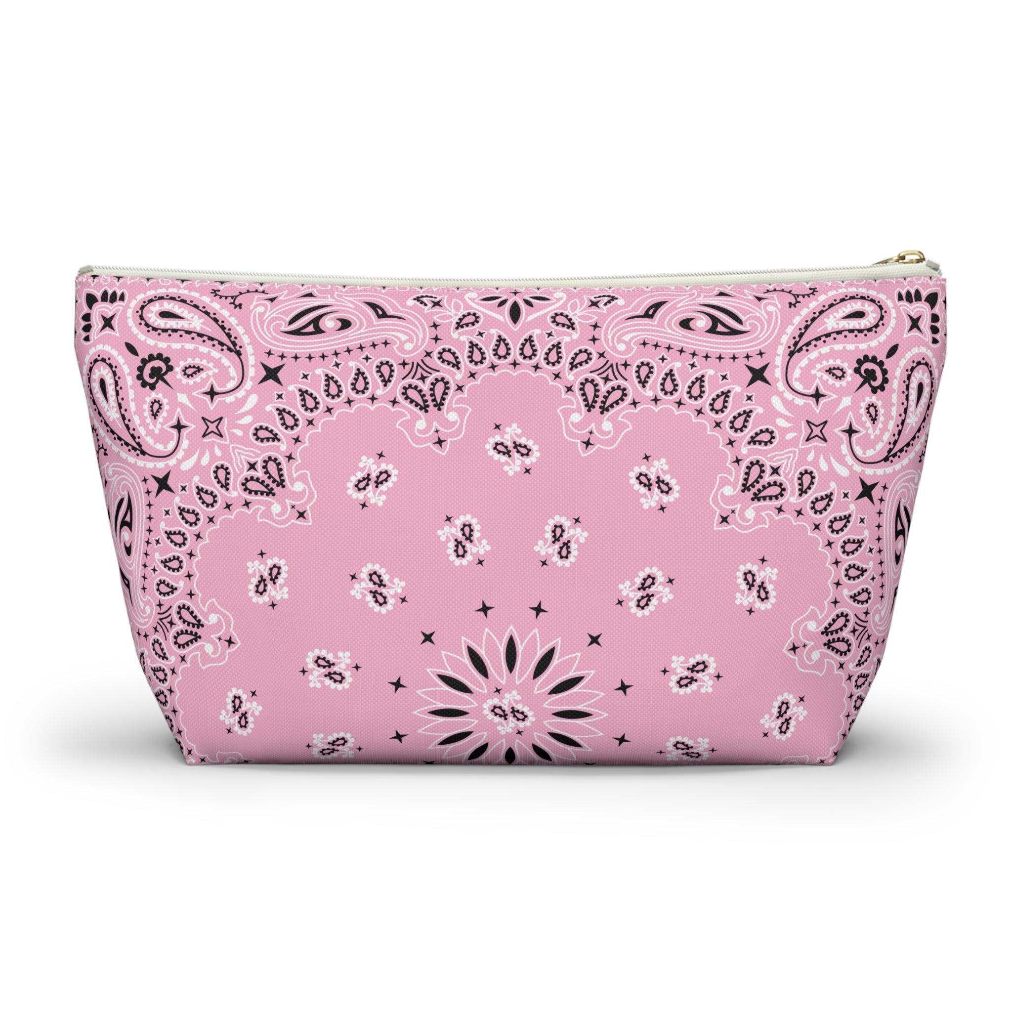 Pink Bandana Jewelry Pouch - Travel Organizer, Pencil Bag, Gift for Her, Cosmetic Makeup Bag, Cute Accessory Case