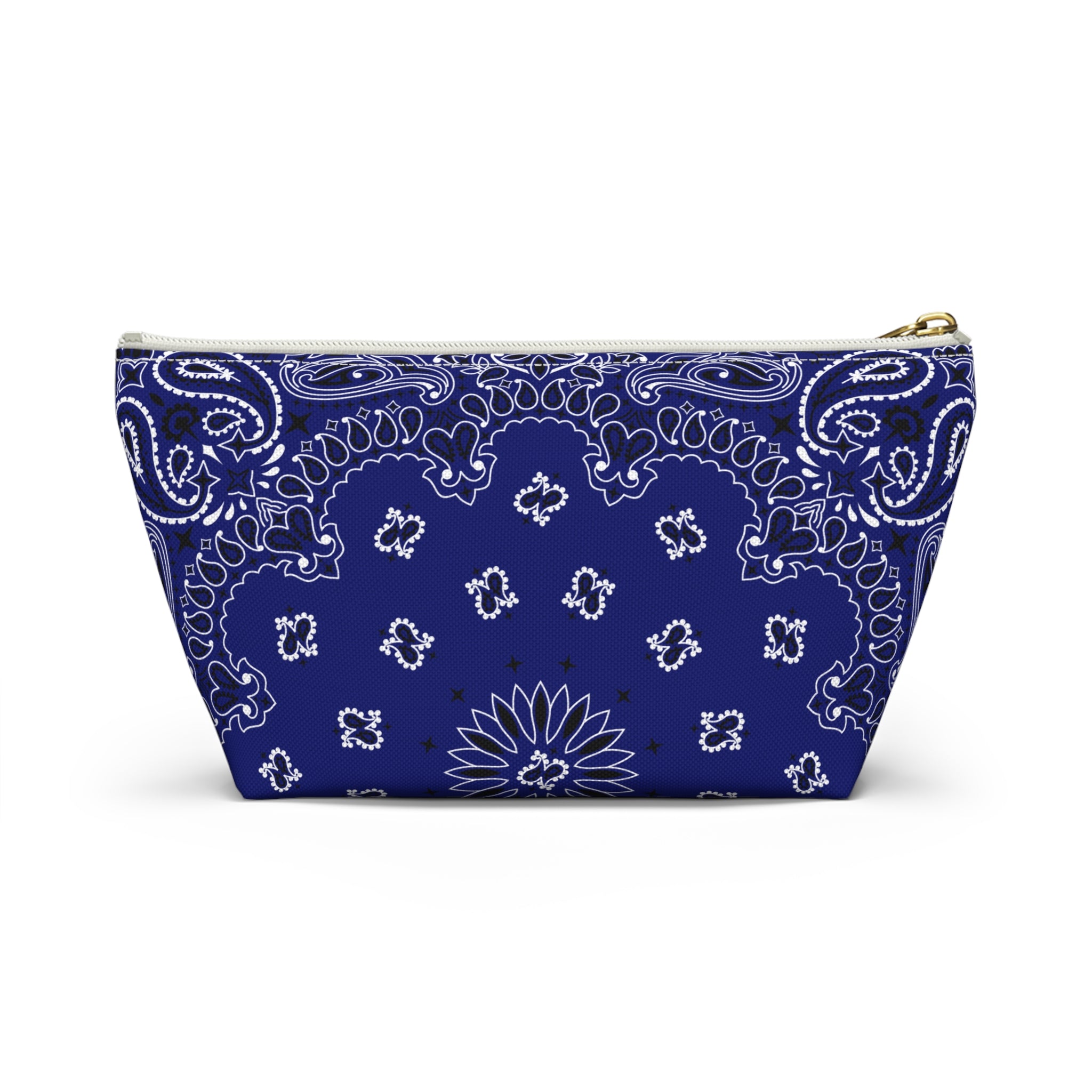 Midnight Blue Bandana Jewelry Pouch, Costal Cowgirl, Travel Organizer, Gift for Her, Cosmetic Makeup Accessory Case, Rodeo Western Classic