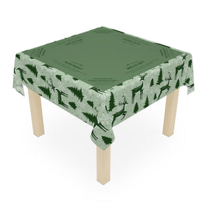 Christmas MAHJONG Tablecloth Forest Coquette, Mahjong Instructions,Tablecloth Size 55 x 55, Mahjong with Rules, for beginners