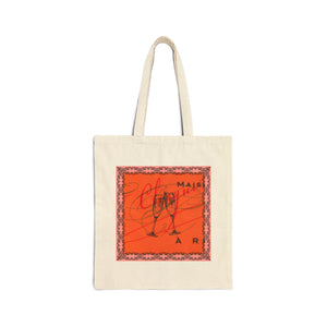Champagne Problems Cotton Canvas Tote Bag, Valentine's Day Orange Label Bubbles Girls who Brunch, Fun Gift for Her, Reusable Shopping Bag,